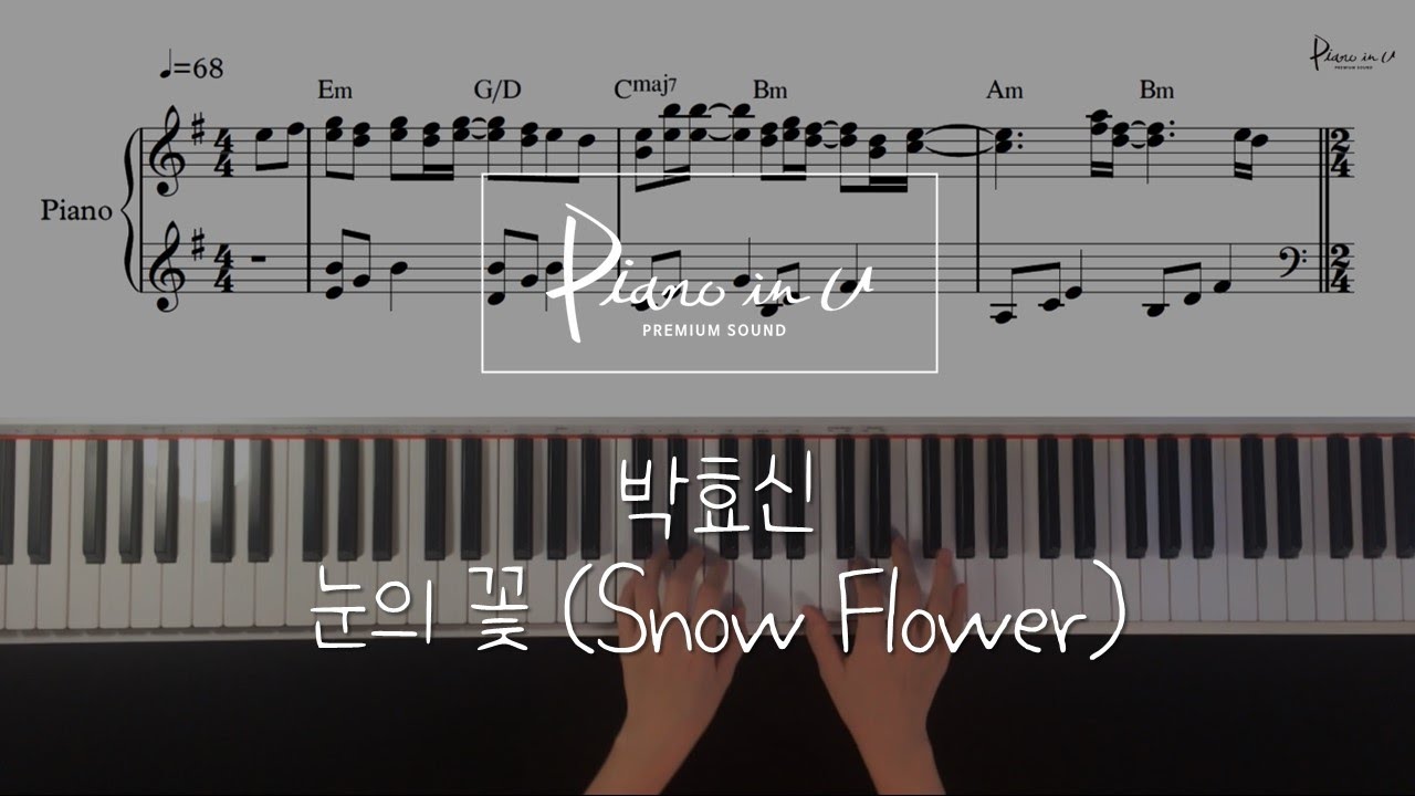 박효신(Park Hyo Shin)-눈의 꽃 (雪の華/Snow Flower) Piano cover/Sheet