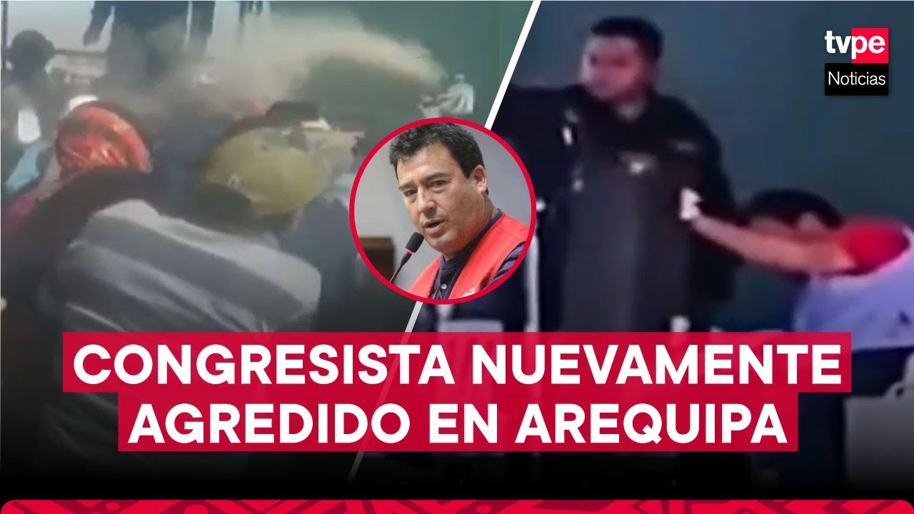 Congresista Edwin Martínez fue agredido en Arequipa