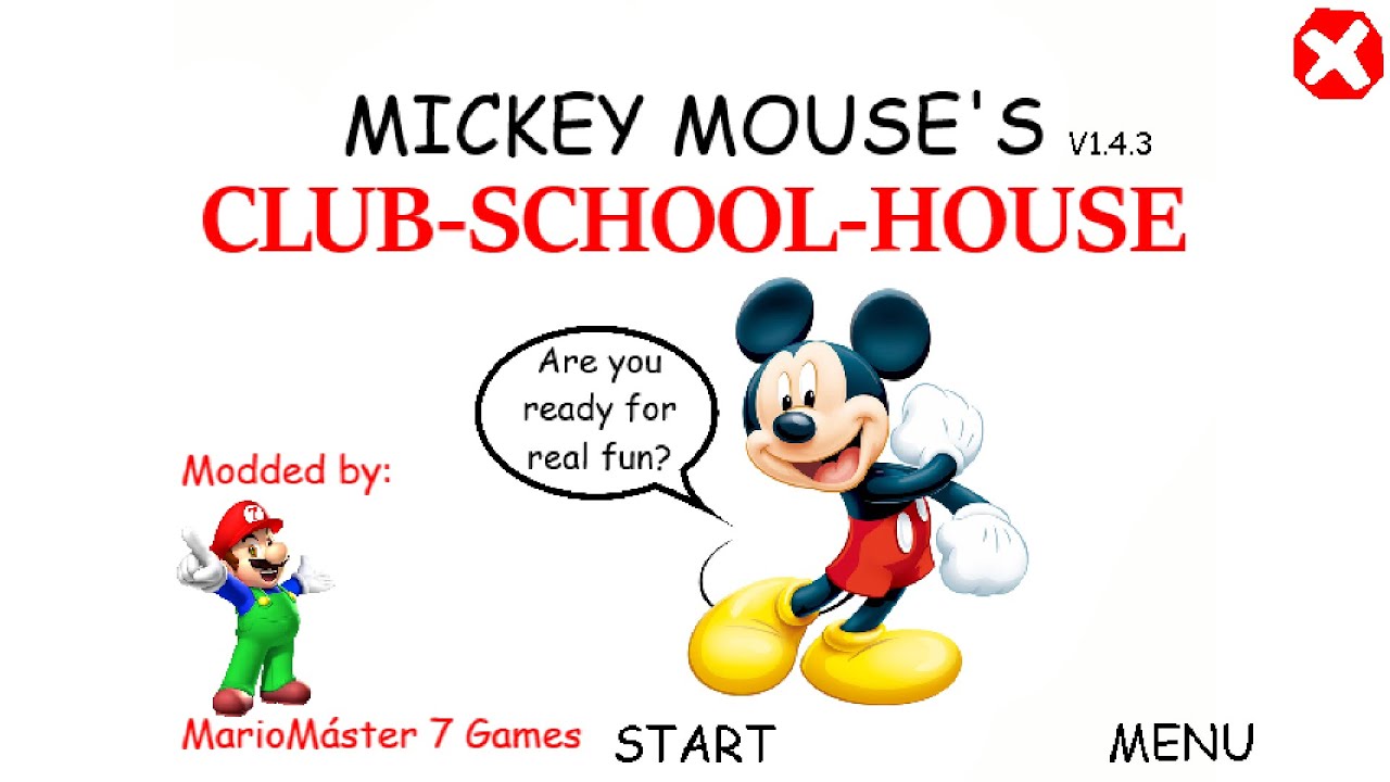 My 5th Baldi's Basics Mod - Mickey Mouse's Club-School-House