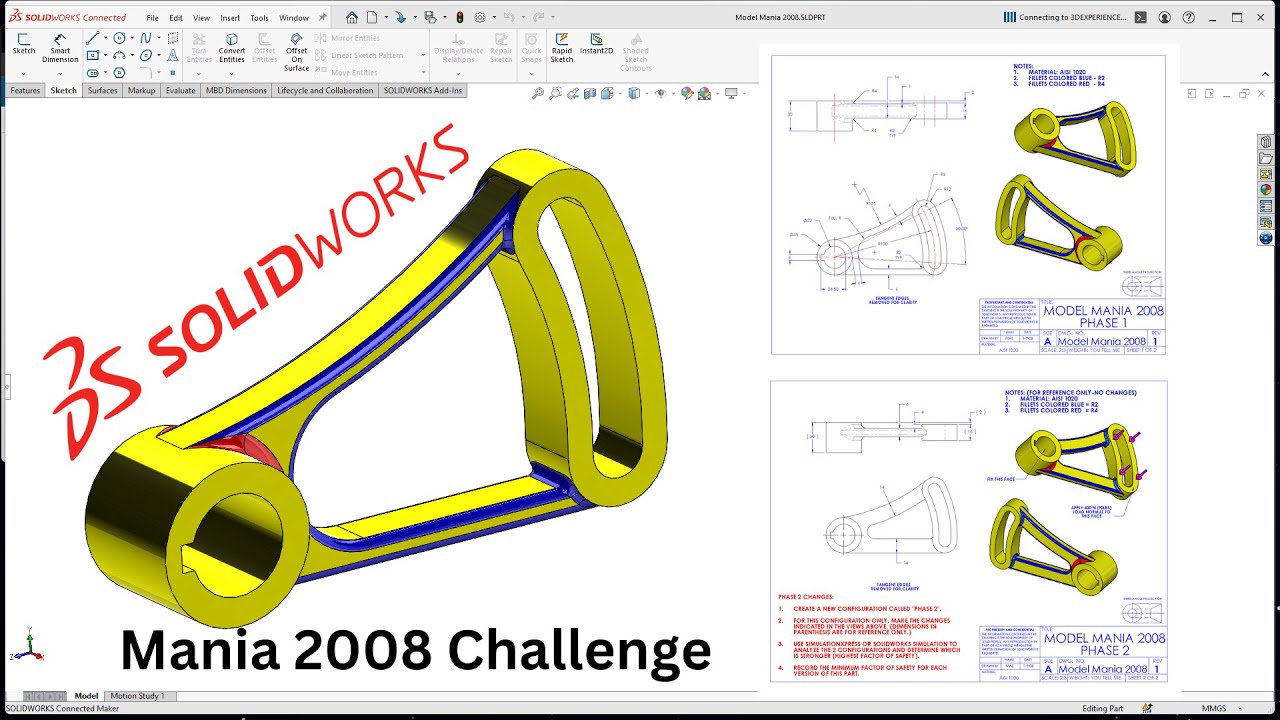 SolidWorks Model Mania 2008 Master the Challenge with this Tutorial