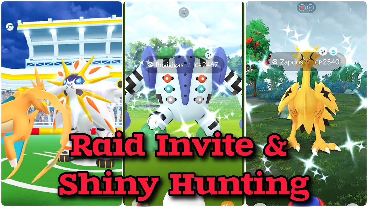 Solgaleo & Other Raids Invitation & Shiny Hunting & Pvp With subs Live! #pokemongo #shiny #live