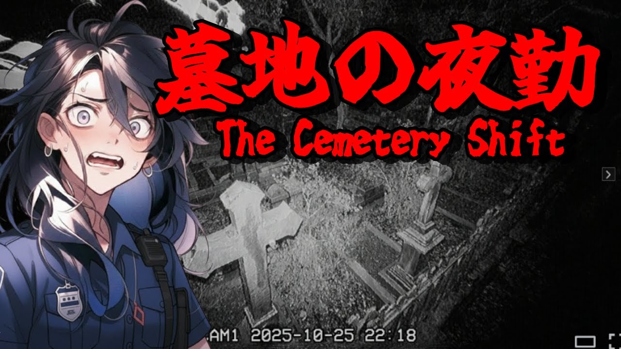 マシンガントーク実況者が深夜の墓地を警備する『墓地の夜勤』でビビりまくる【The Cemetery Shift】