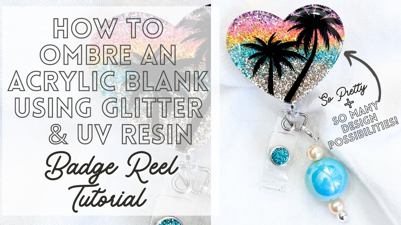 How to glitter ombre an acrylic blank