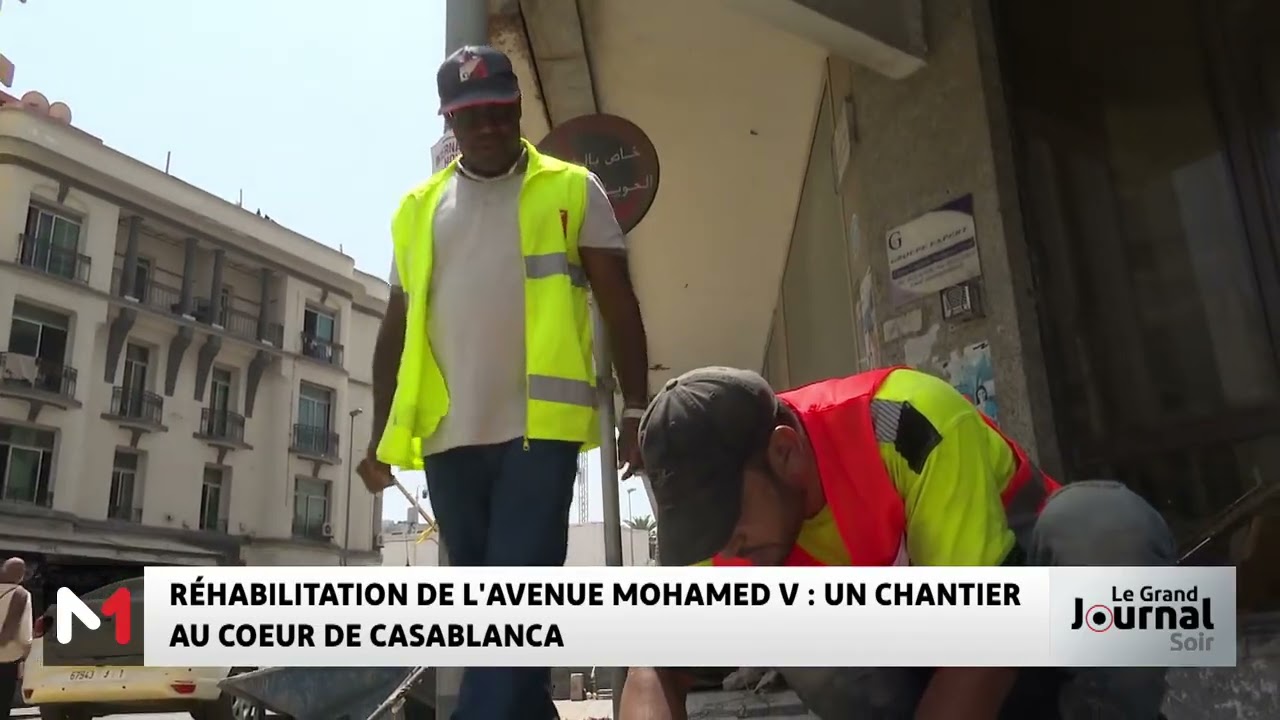 Réhabilitation de l’avenue Mohammed V : un chantier au cœur de Casablanca