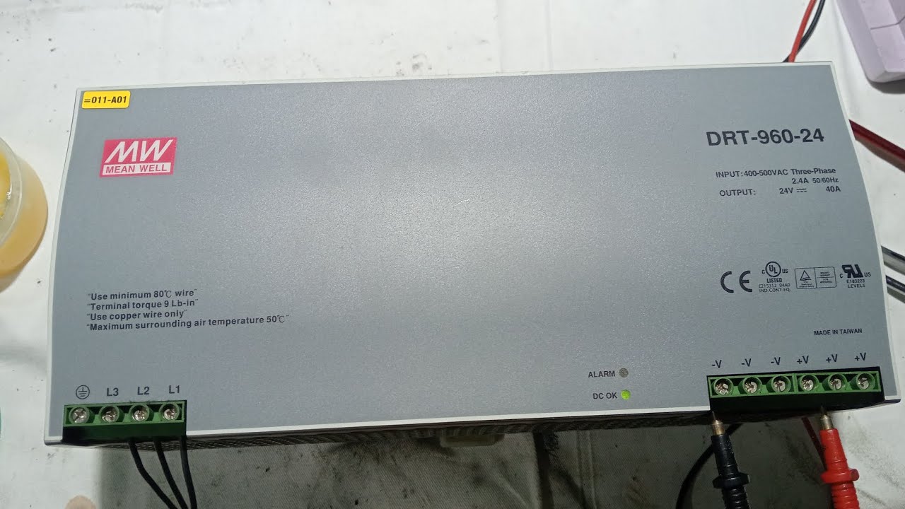 Mean Well DRT-960-24 (24V 40A) Power Supply Repair Complete ✅