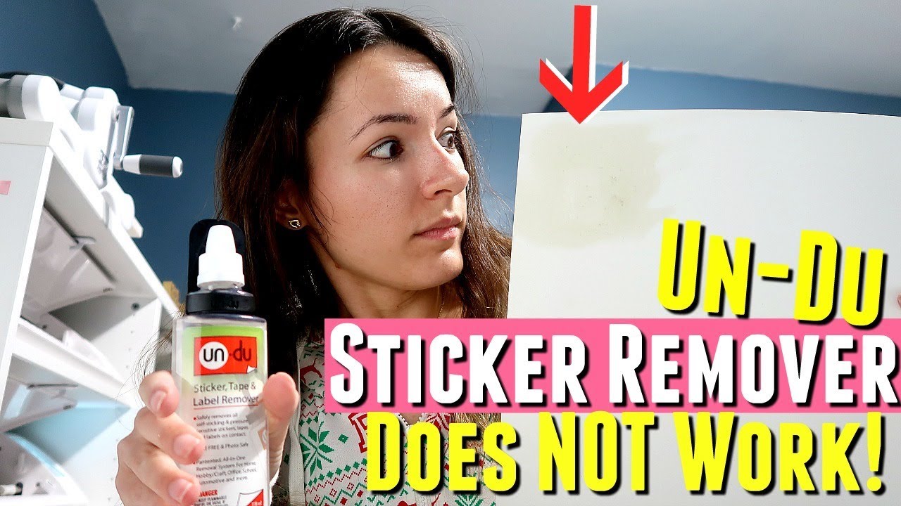 UN-DU STICKER REMOVER DOES NOT WORK AND REMOVE THE STICKY RESIDUE! Un-Du Tried and Tested