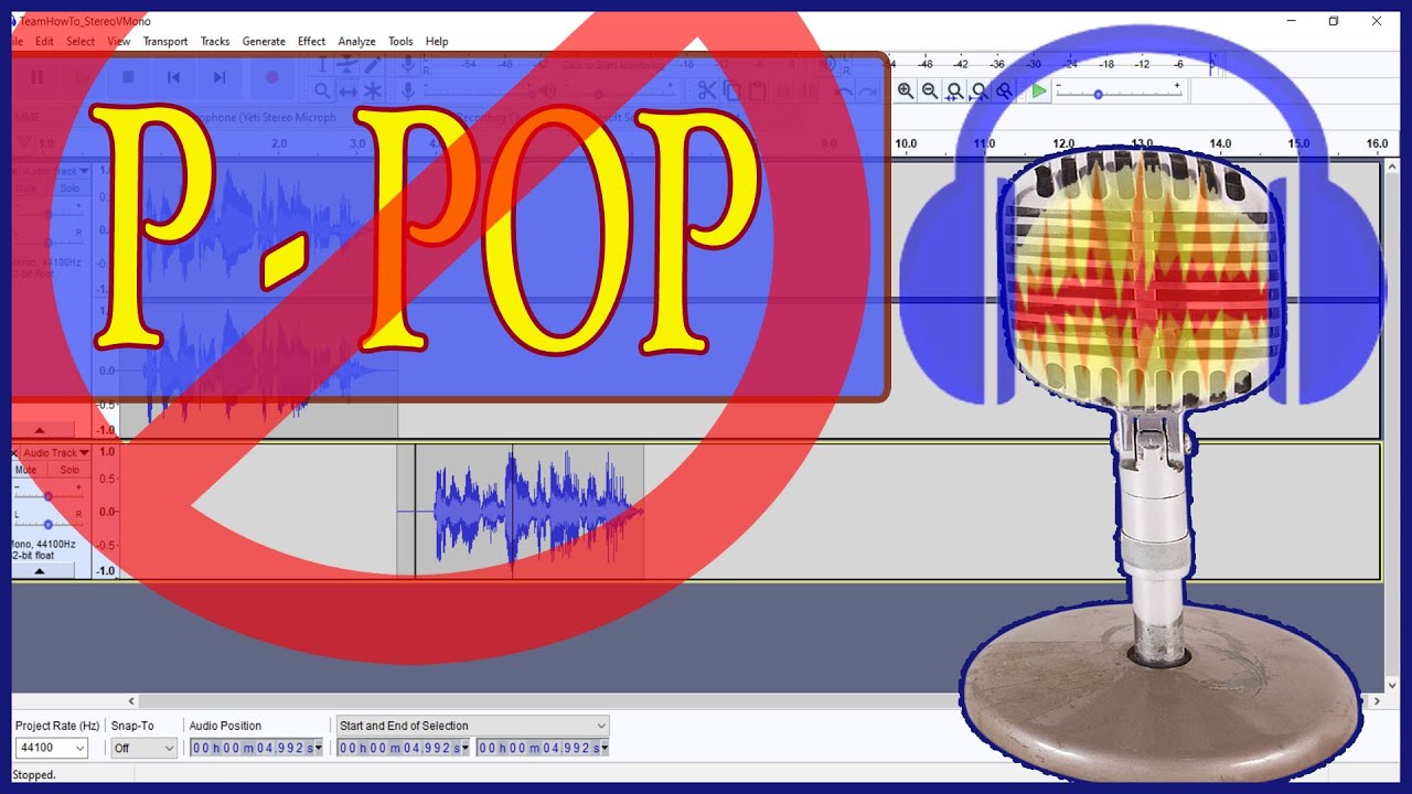 Remove Popping P's with Audacity 🎙 Remove Plosives