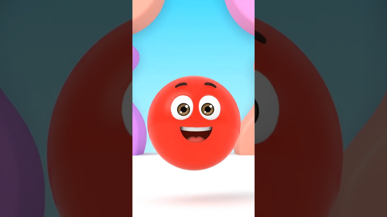Red vs Blue Jumping Ball 🔴🔵 | Fun 3D Cartoon Color Game for Kids 