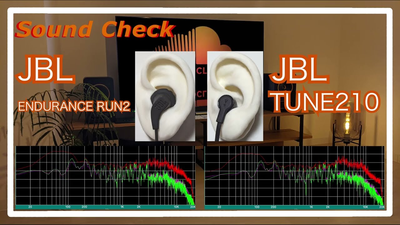 JBL ENDURANCE RUN2 vs JBL TUNE210 [IEMs In-Ear headphones Sound Comparison イヤホン音比較]