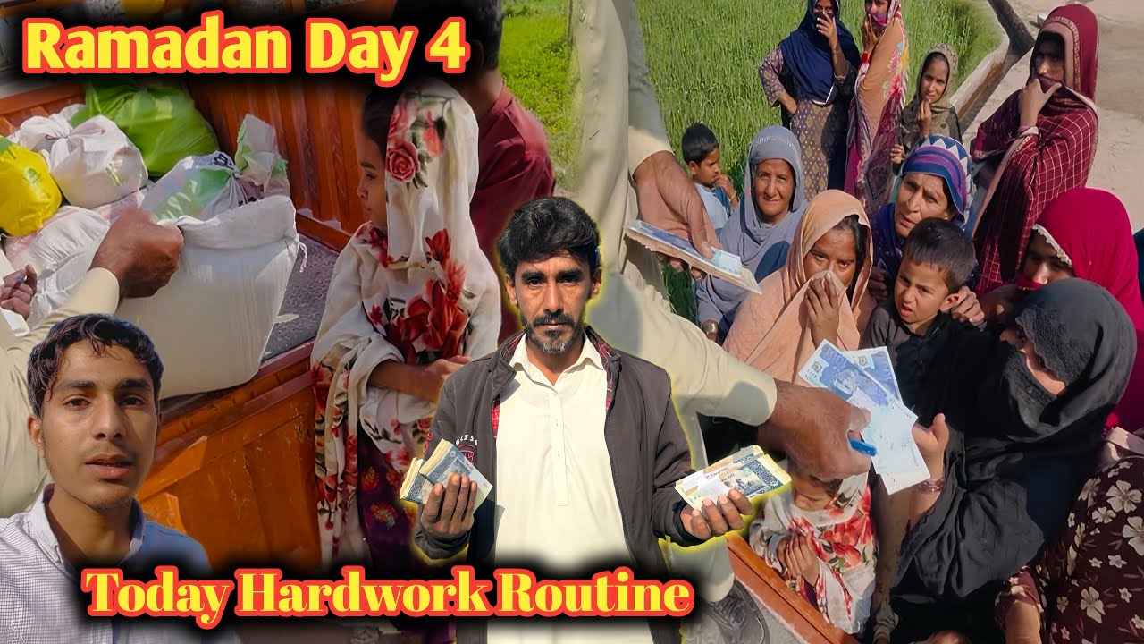 Ramadan Day 4 💖 Today Hardwork Routine ❤️‍🩹🤗|Mubashir Munawar Vlogs|Sadaqat Sial Vlogs|Mintoo Family