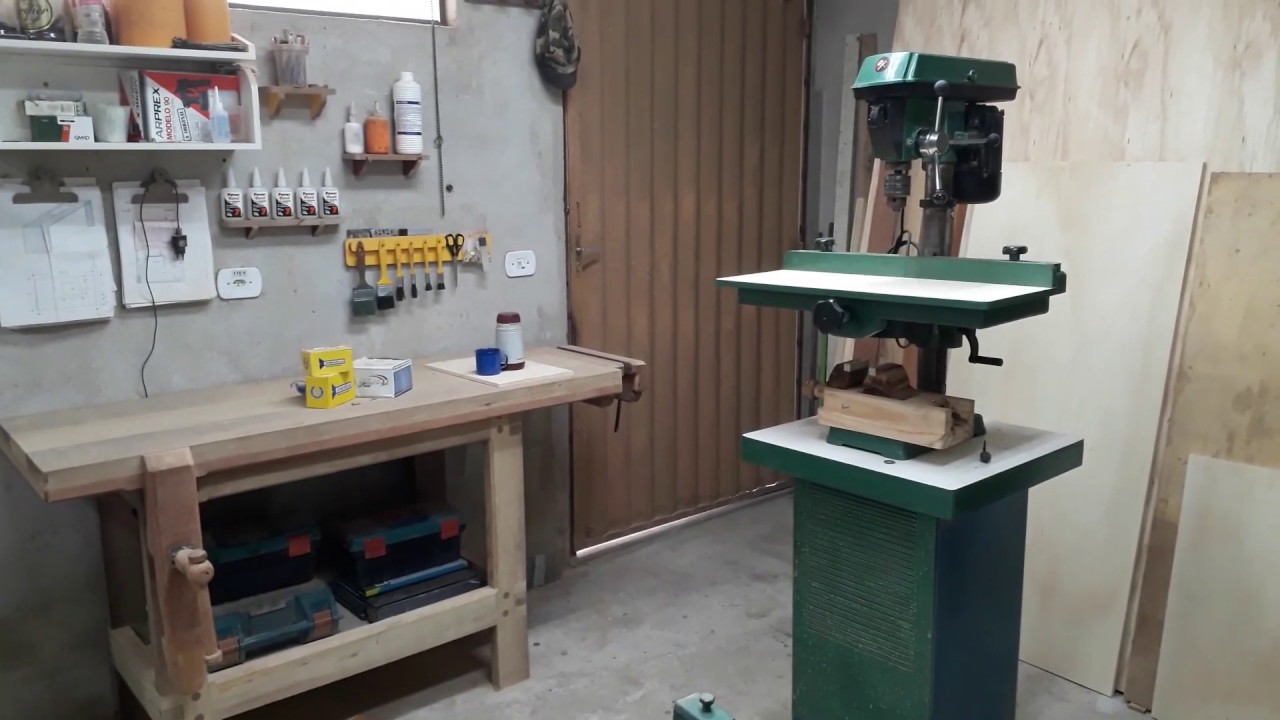 ESSA VOCÊ NÃO VIU AINDA, COMO FAZER MESA PARA FURADEIRA DE BANCADA!!! mareds woodwork
