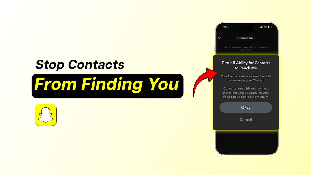 How To Stop Phone Contacts From Finding You On Snapchat?