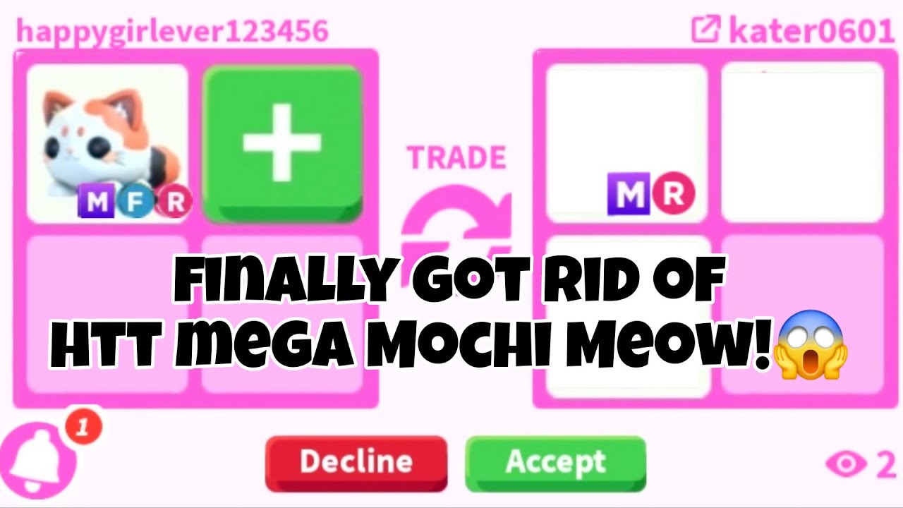 😱😛Oh My Gosh Guys! I JUST GOT RID OF HARD TO TRADE LOW VALUE MEGA NEON *MOCHI MEOW* +TRADED CRYPTID🔥