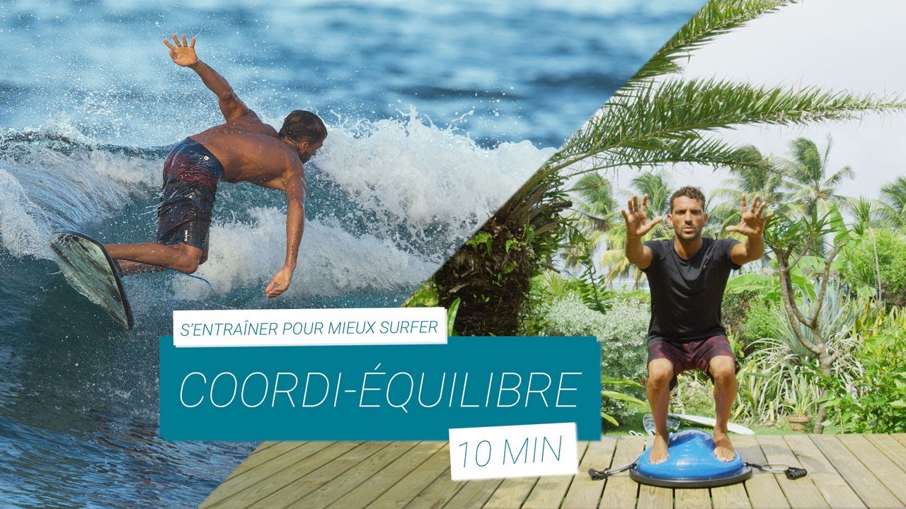 SÉANCE - 10 min préparation physique pour surfeurs (coordination / équilibre) 🏄| Decathlon