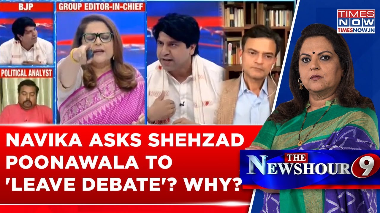 Shehzad Poonawalla Tried Navika Kumar's 'Patience', Asked To 'Leave Debate'? Intense NewsHour Moment