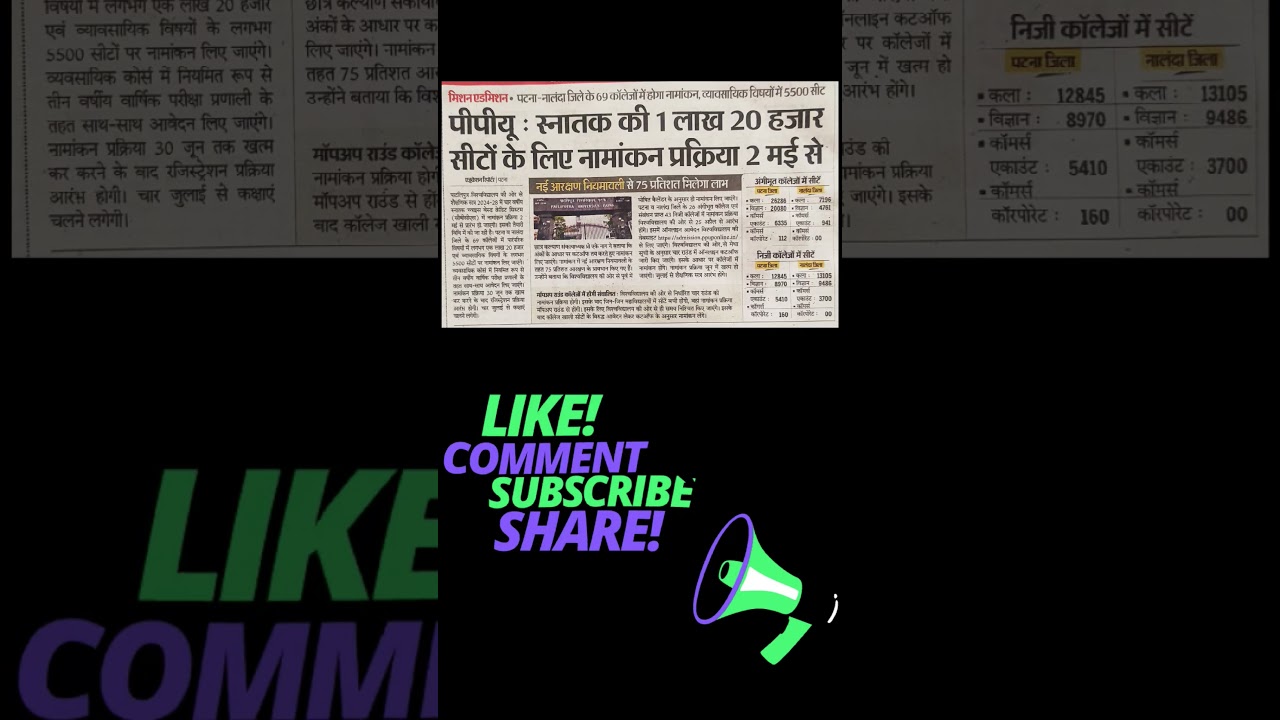 ppu ba, bsc bcom admission 2024 | ppu latest news | #ahamathsclasses #latestnews #shorts