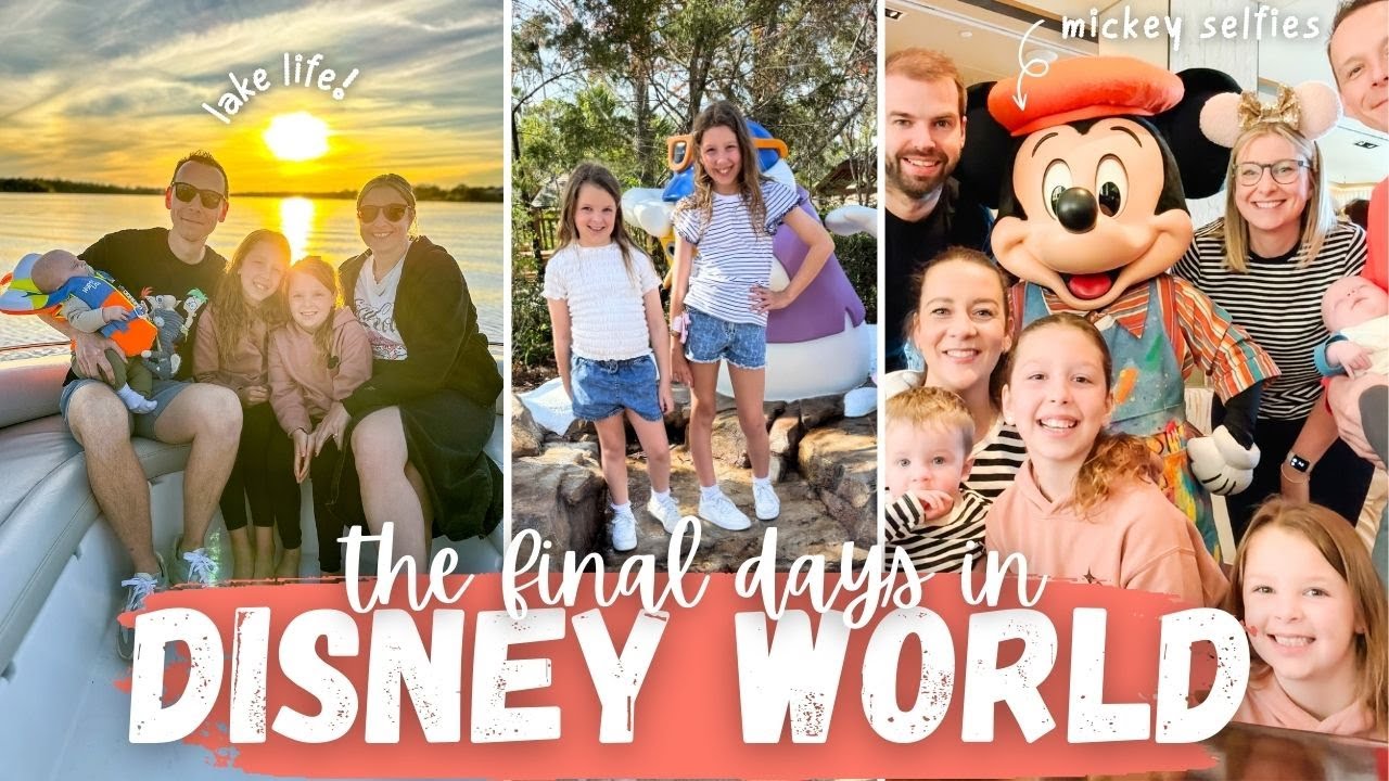 THE FINAL 3 DAYS IN DISNEY WORLD 🏰✨ topolino's terrace (so good!), lake life and blizzard beach 🏝️