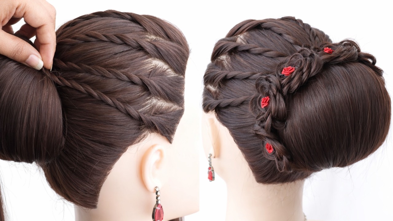 Trending Low Bun hairstyle For wedding | Easy hairstyle | hairstyle for party | stylish hairstyle