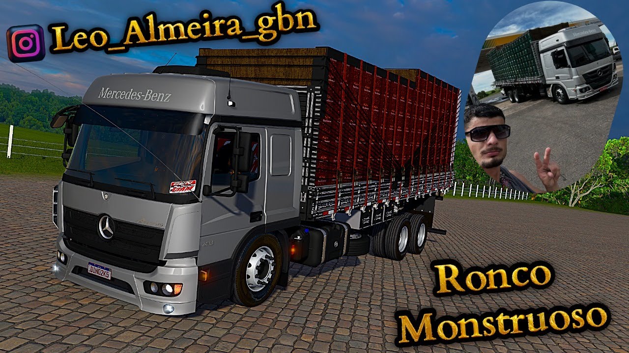ATEGO 2433 PUXE DA CAIXARIA RONCO DIRETO DENTRO DA CIDADE BUSCA DO CEAGESP DE SOROCABA ETS 2 V1.57