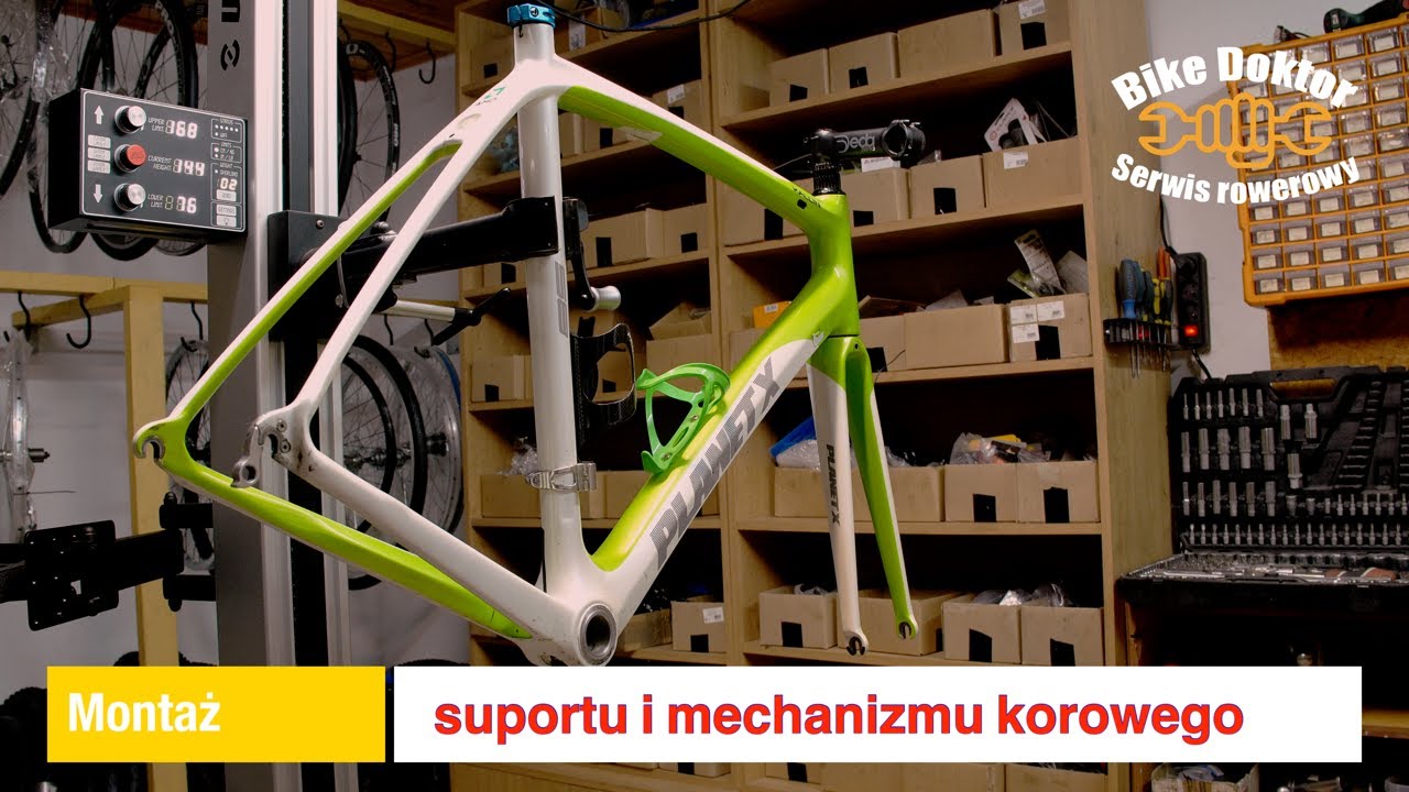 Montaż mechanizmu korbowego i suportu