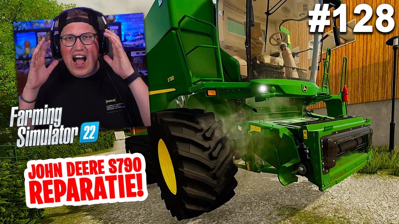REPARATIE VAN DE JOHN DEERE COMBINE! // Farming Simulator 22 #128 (Nederlands)