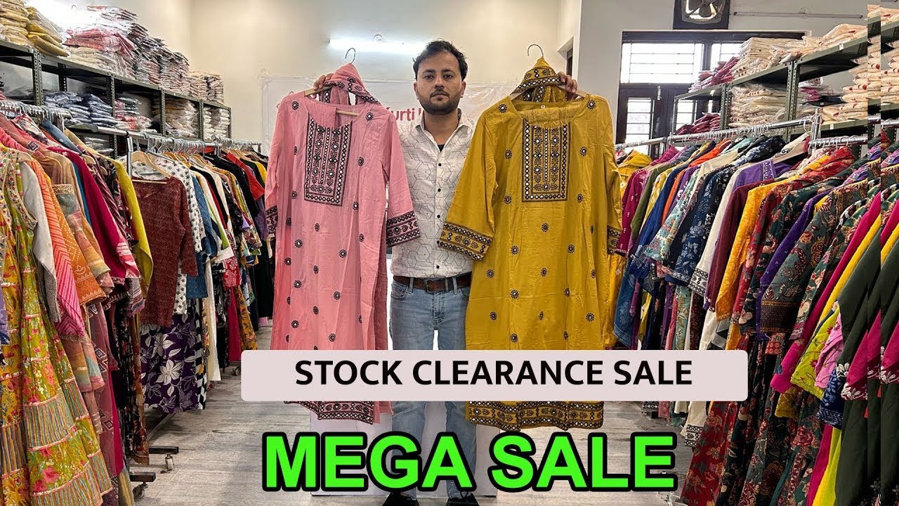 धमाकेदार सेल! फैक्ट्री कीमतों पर ब्रांडेड कुर्ती , Jaipur Kurti Hub, Stock Clearance Sale... PART-2