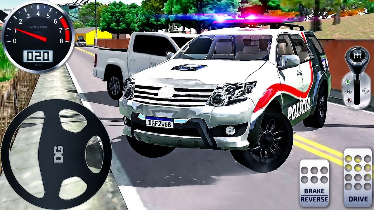 Police Car Driving Chase 3D - Real Multi-Storey Patrulhando o Brasil Simulator - Android GamePlay #3