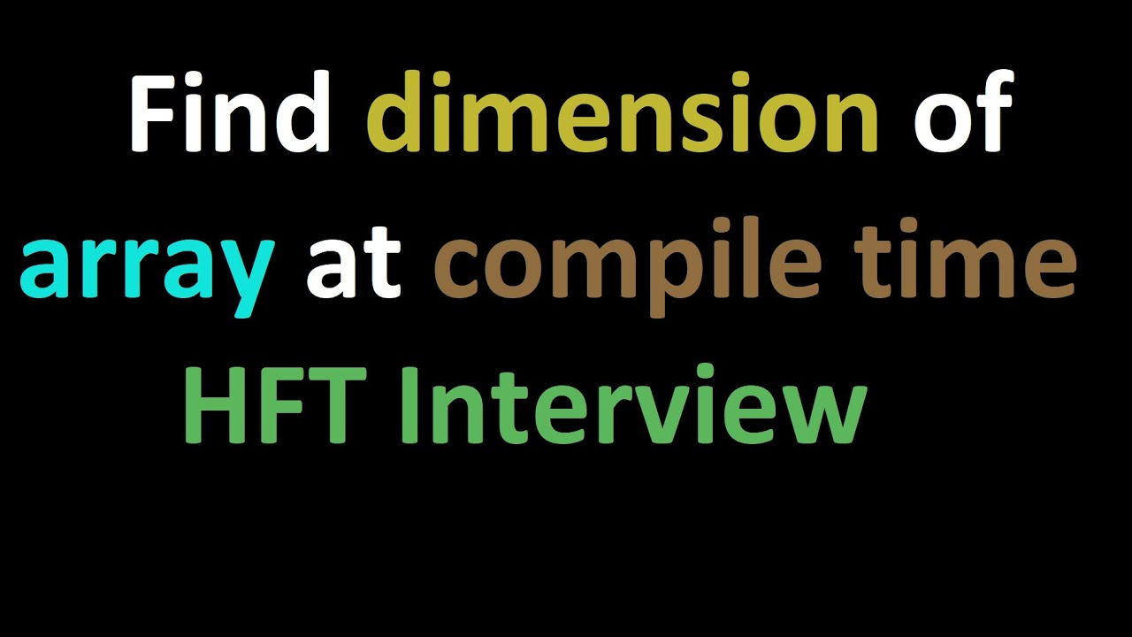C++ Template Metaprogramming | HFT Interview Question