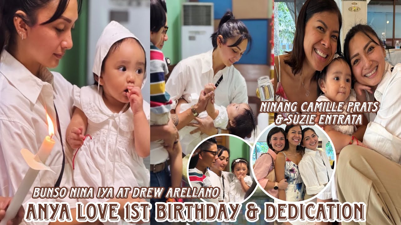 Anya's 1st birthday🧡 Pinabinyagan na nina Iya at Drew Arellano ang bunsong anak ninang Camille Prats