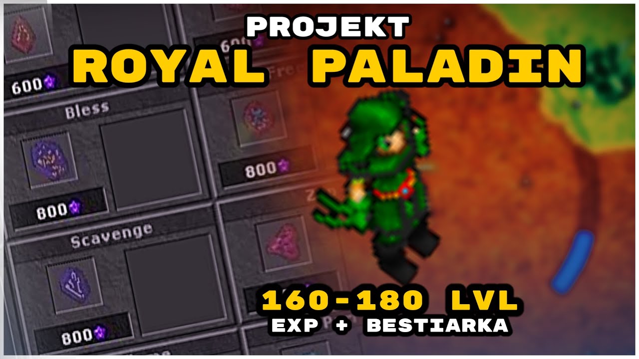 TIBIA Poradnik PALADIN SOLO 2024 | PIERWSZY CHARM 160-180 LVL
