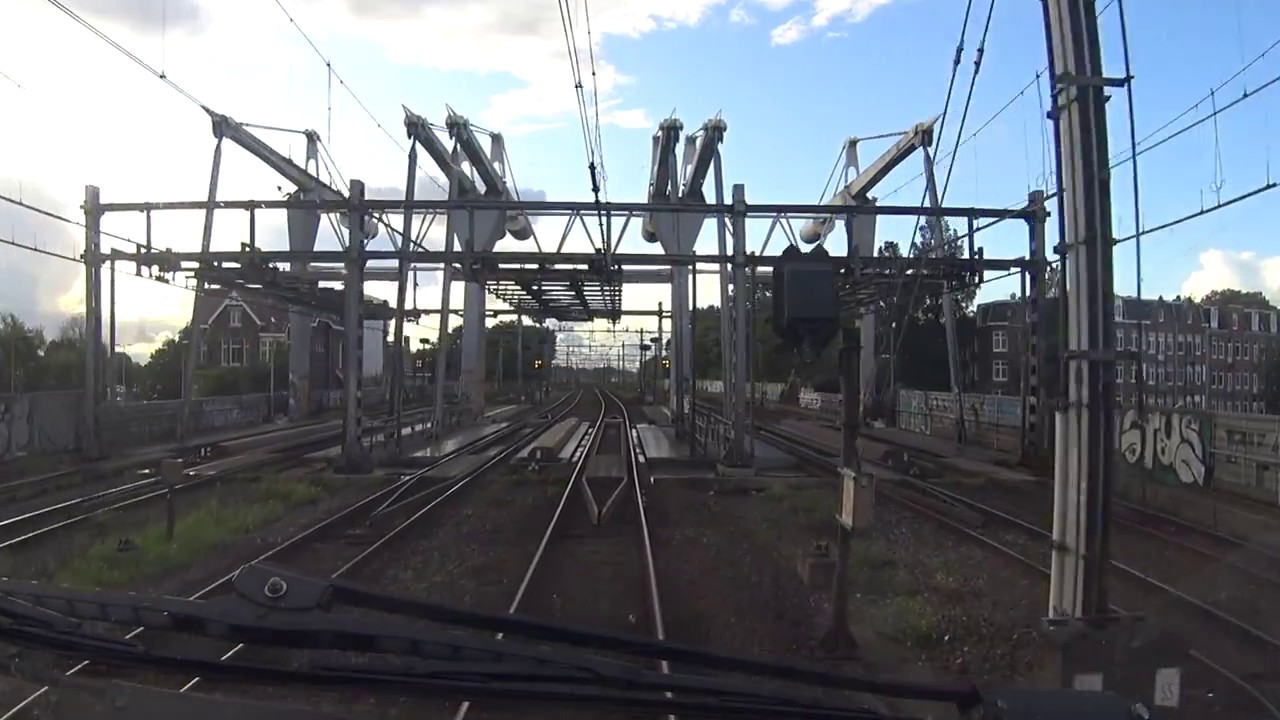 A train driver's view: Amsterdam CS - Schagen, VIRM, 18-Sep-2017.