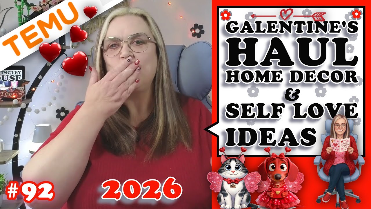 TEMU GALENTINE'S HAUL 💖 Affordable Home Decor & Self Love Gift Ideas
