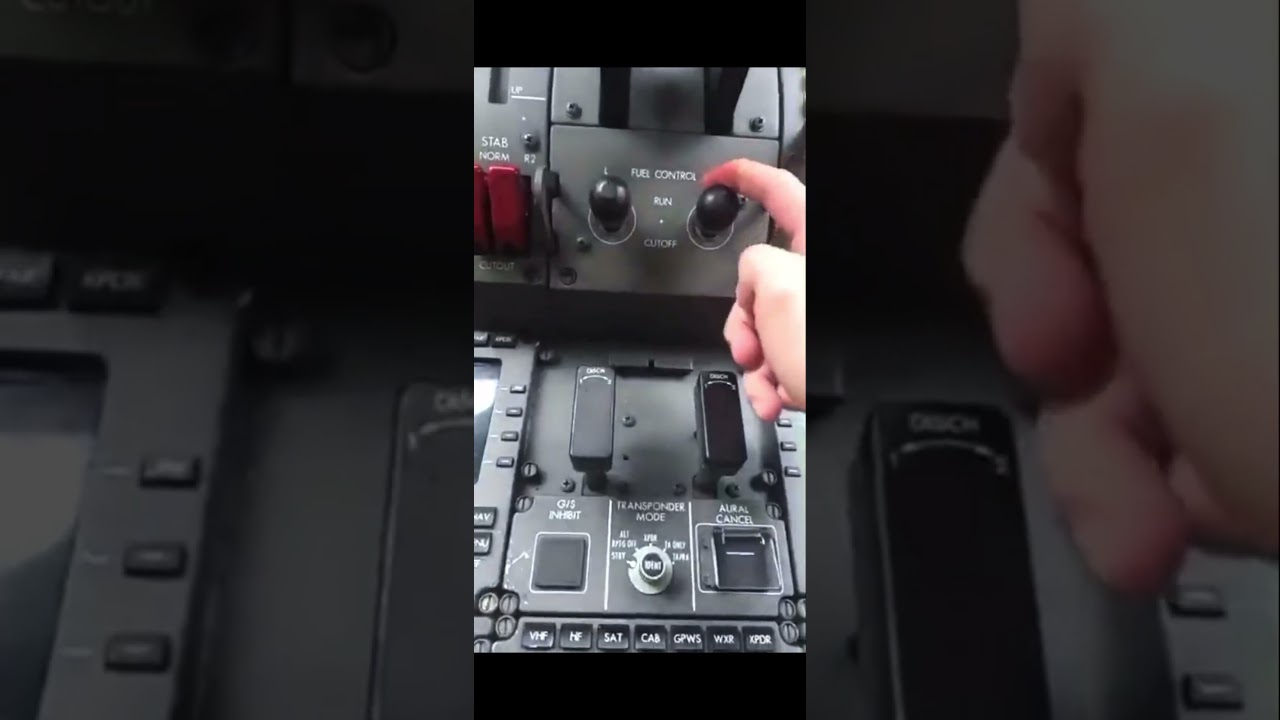787 Fuel Switch Control Demonstration #aviation