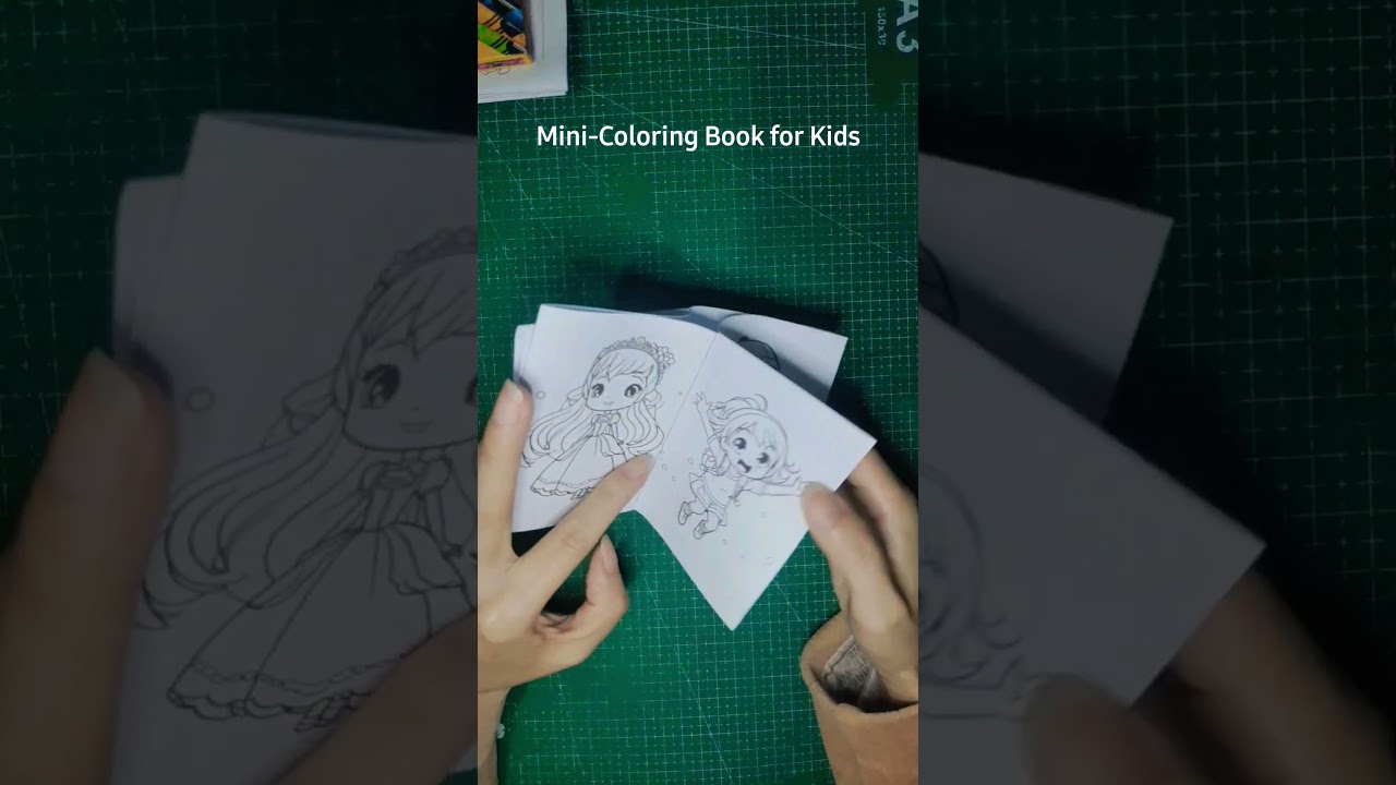 How to make a mini coloring book #diy #craft #minicoloringbook #papercraft