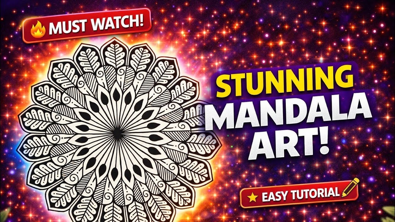 Easy mandala art for beginners ll how to learn mandala art #art #trending #video#shorts  #viral #yt 