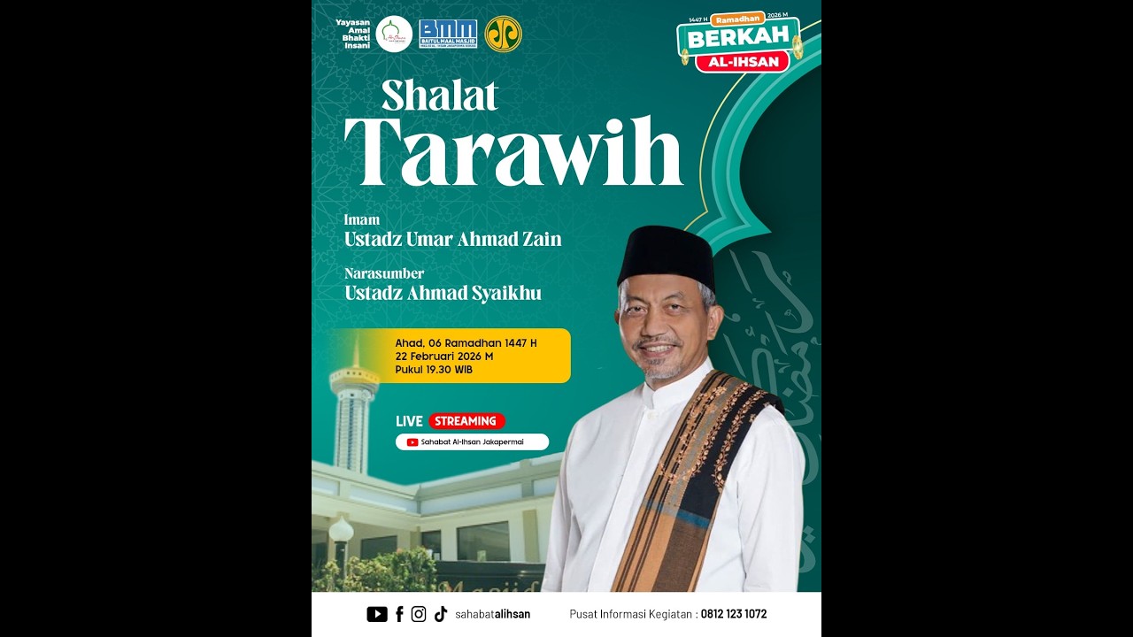 🔴 [LIVE] Tausiyah Tarawih Bersama Ustadz Ahmad Syaikhu