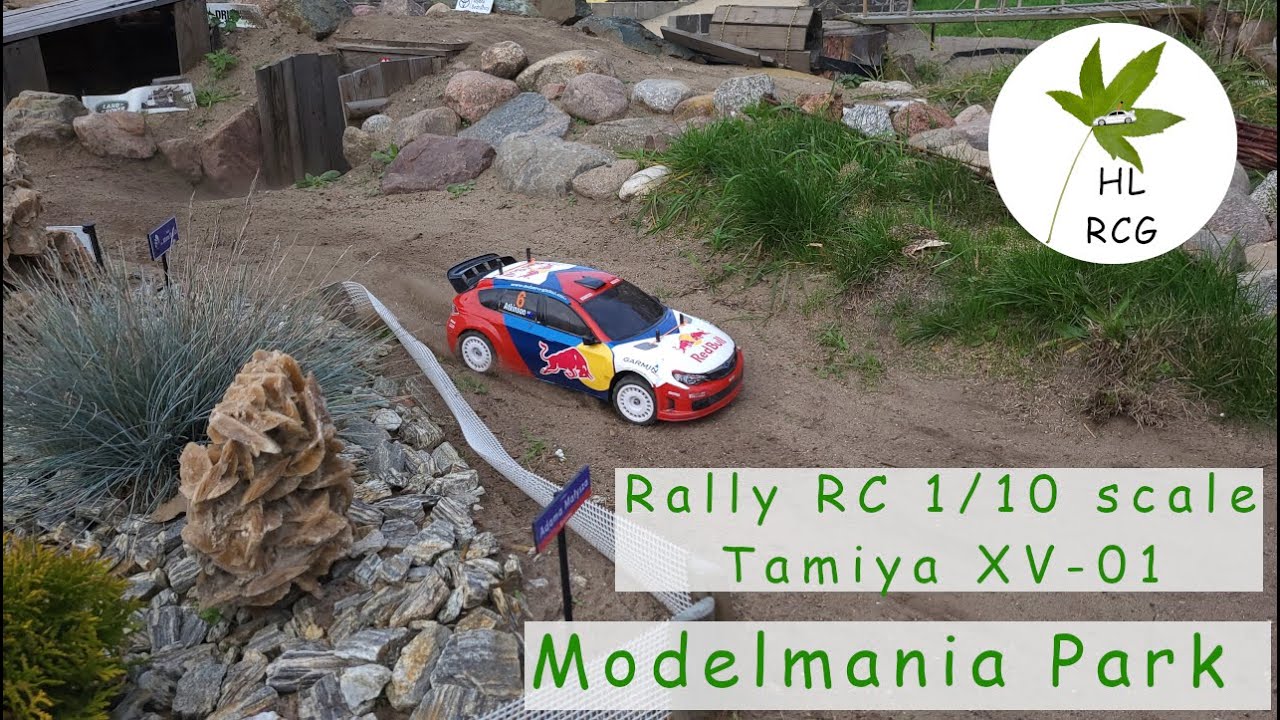 Rally RC Stock Tamiya XV-01 on Gravel Track