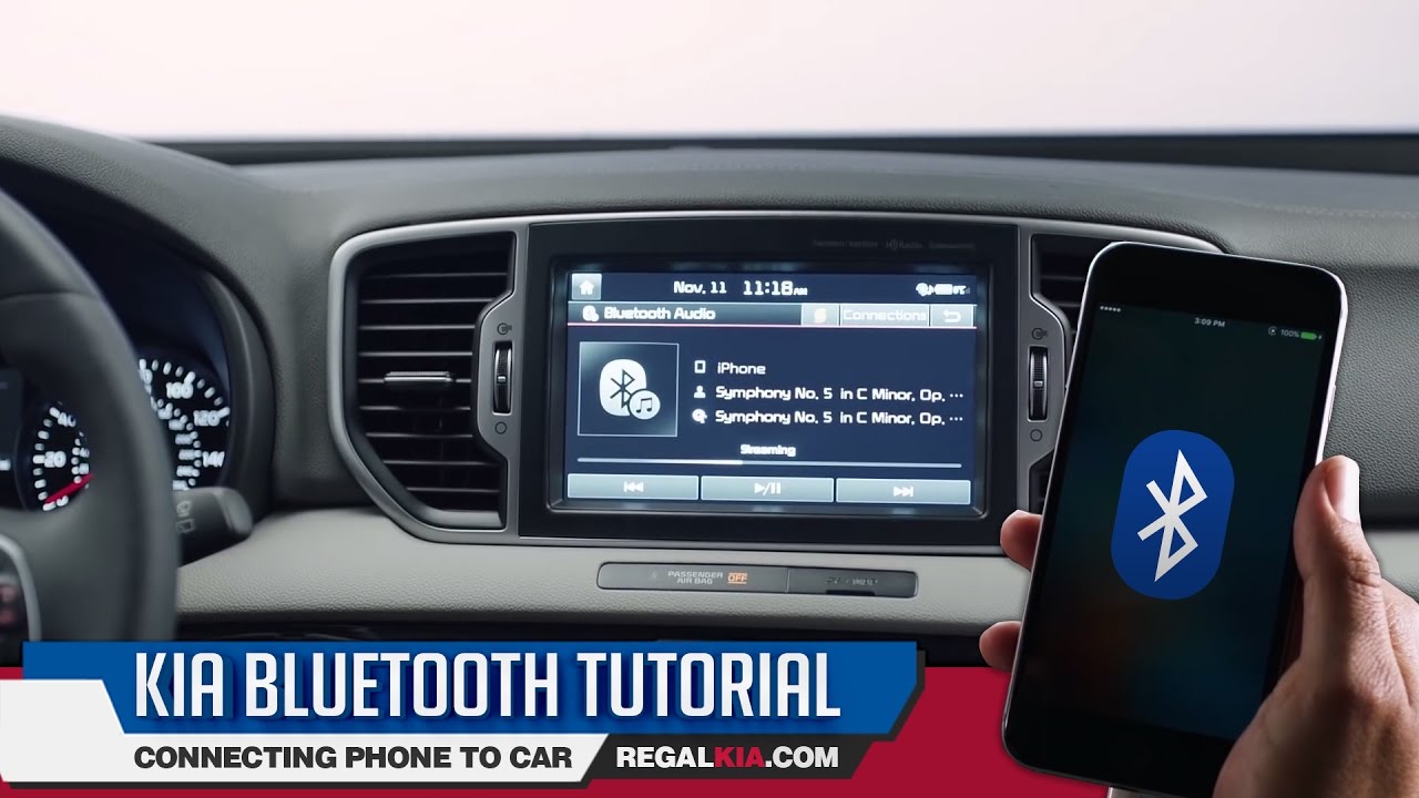 Kia Bluetooth Tutorial - How To Connect Phone to Car