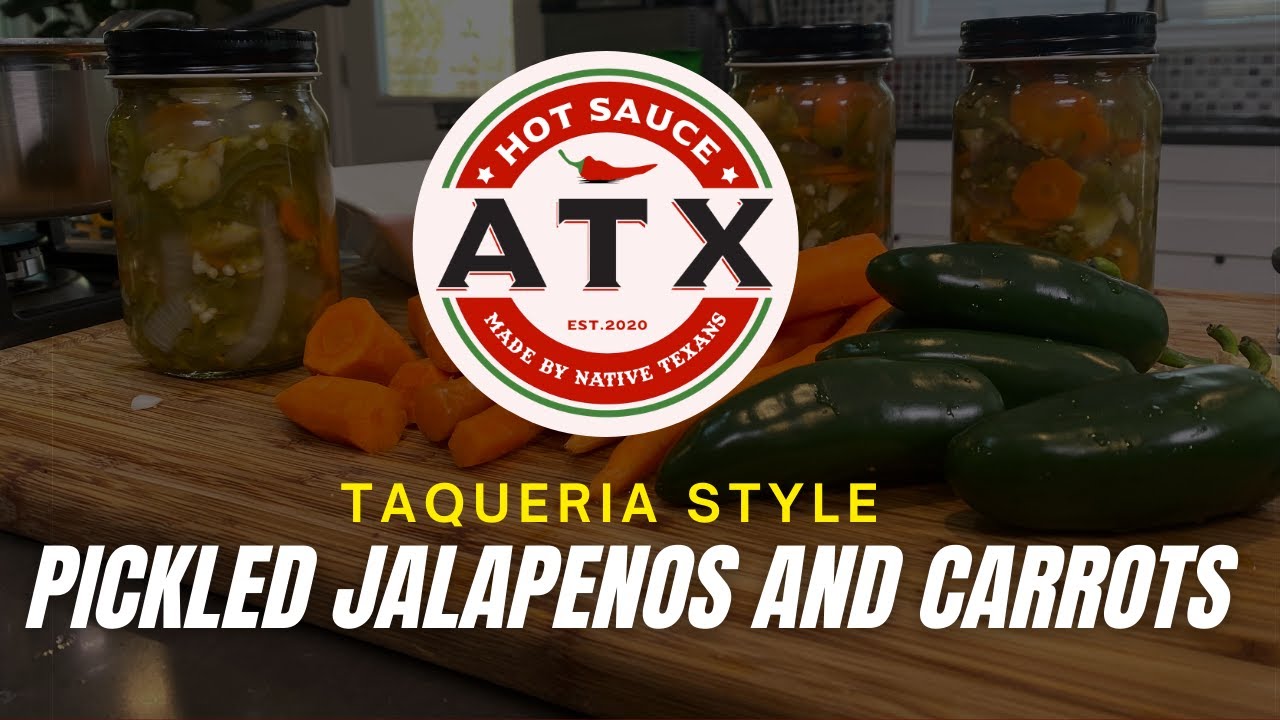 Маринованные халапеньо и морковь в стиле «Такерия» от ATX Hot Sauce!