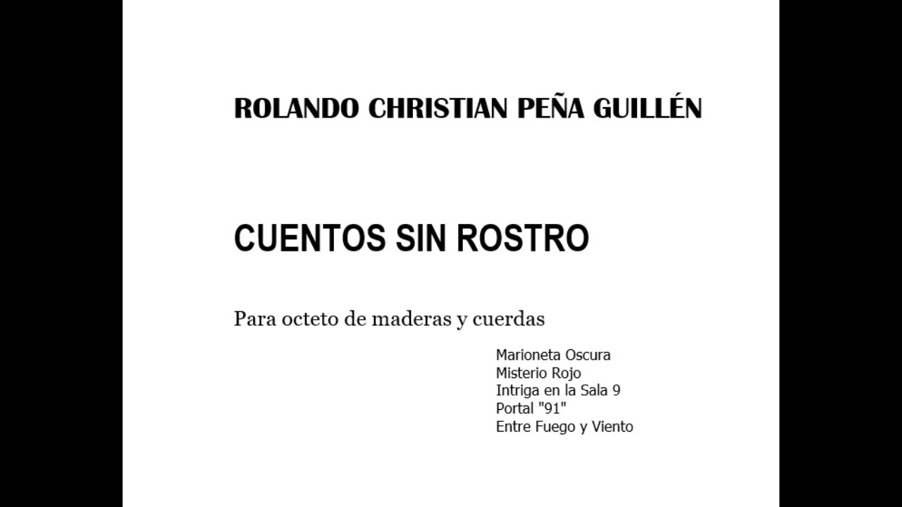CUENTOS SIN ROSTRO - ROLANDO C  PE&Ntilde;A GUILL&Eacute;N