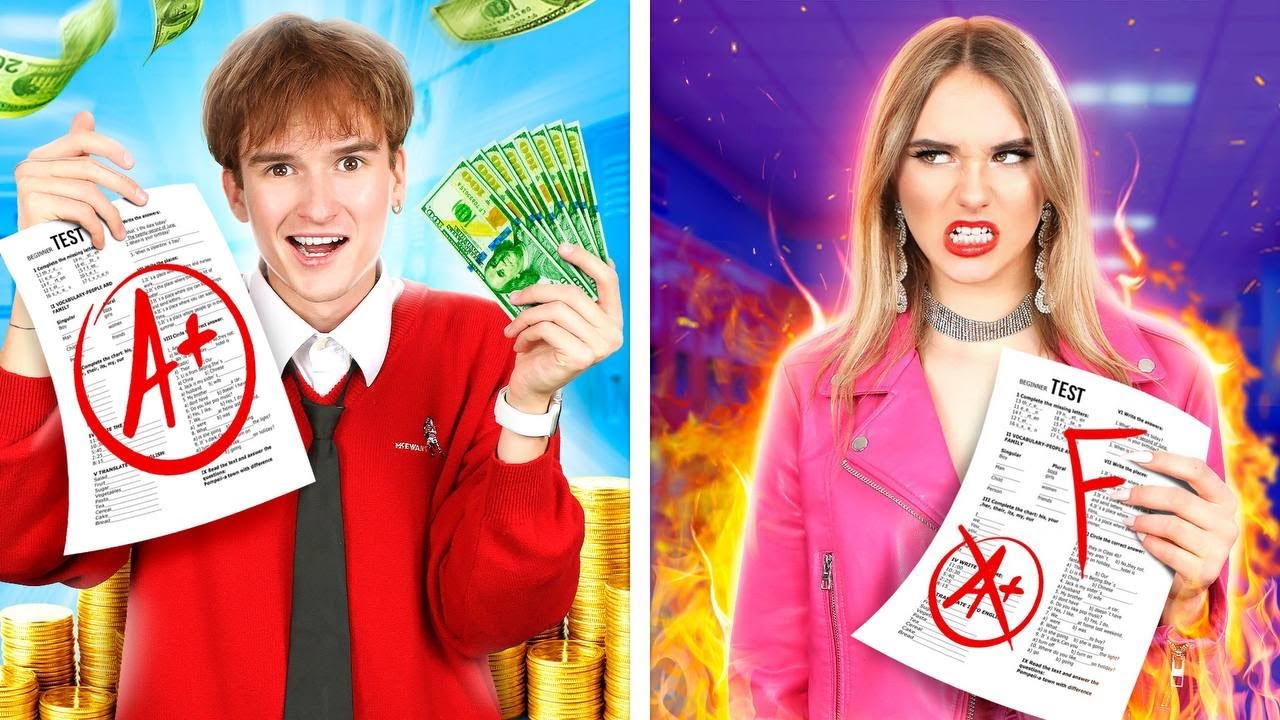 Me Enamoré del Hijo del Director || Chica Popular VS Impopular