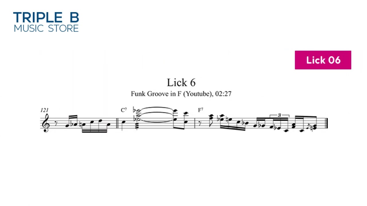 10 Funk Licks in Dominant One Chord - 1