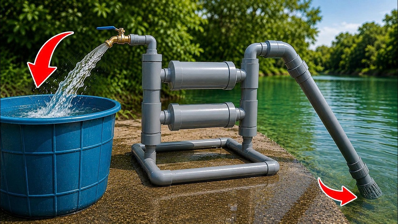Never Buy a Water Pump Again! A 65-Year-Old Plumber Built One Using Old PVC Pipes