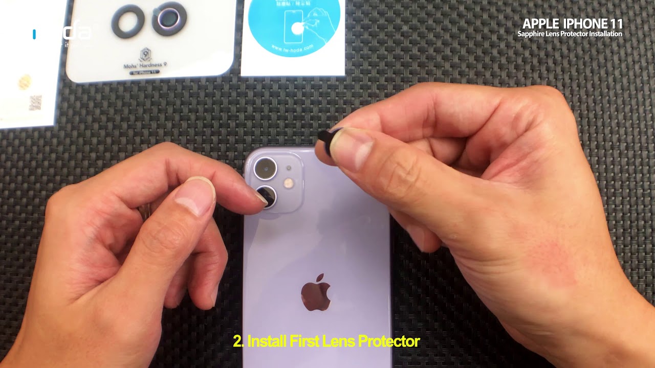 【hoda】iPhone11 Sapphire Lens Protector Installation
