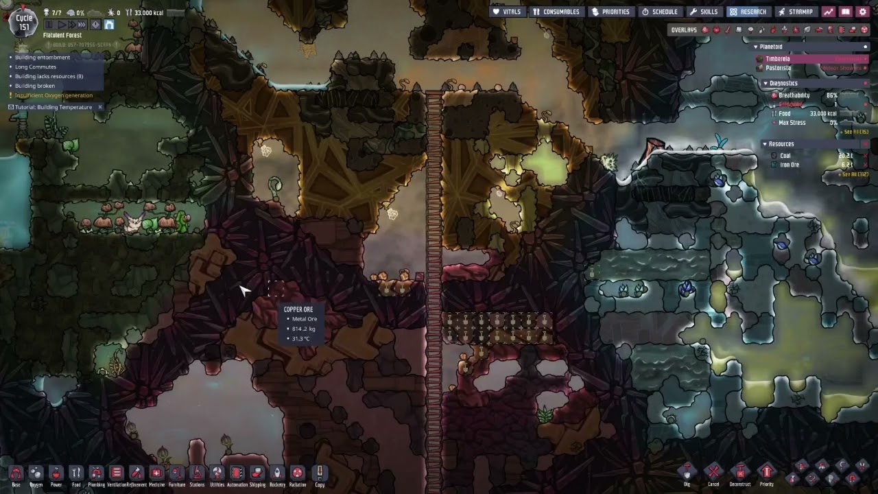 ONI - Flatulent Forest Ep 15 - Cleaning the Chaos & Still No Gassy Dupes!