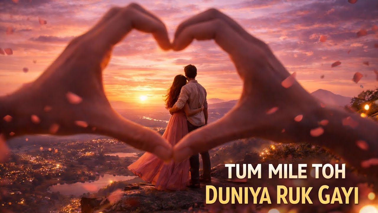 “TUM MILE TOH DUNIYA RUK GAYI”❤️❤️#HindiRomanticSong#LoveStory#RomanticVibes#HeartTouching
