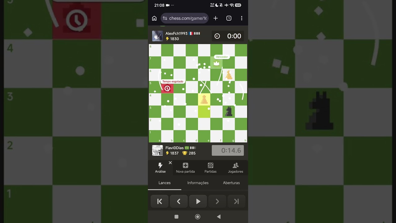 Jogando Blitz Chess.com