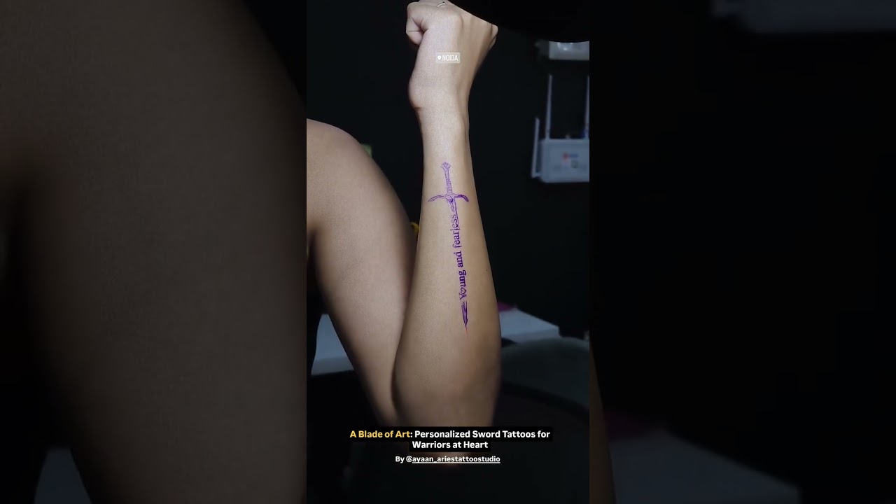 🔥 Warrior Sword Tattoo | Bold & Powerful Custom Tattoo Idea