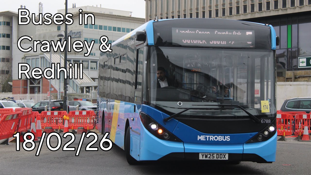 Buses in Crawley & Redhill 18/02/25