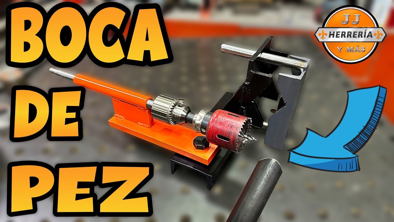 🐟 Cómo Hacer Máquina Para Cortar BOCA De PEZ - JJ HERRERIA Y MAS ✅